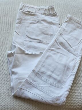 Rebel Minds  Soft Denim White Joggers Pants